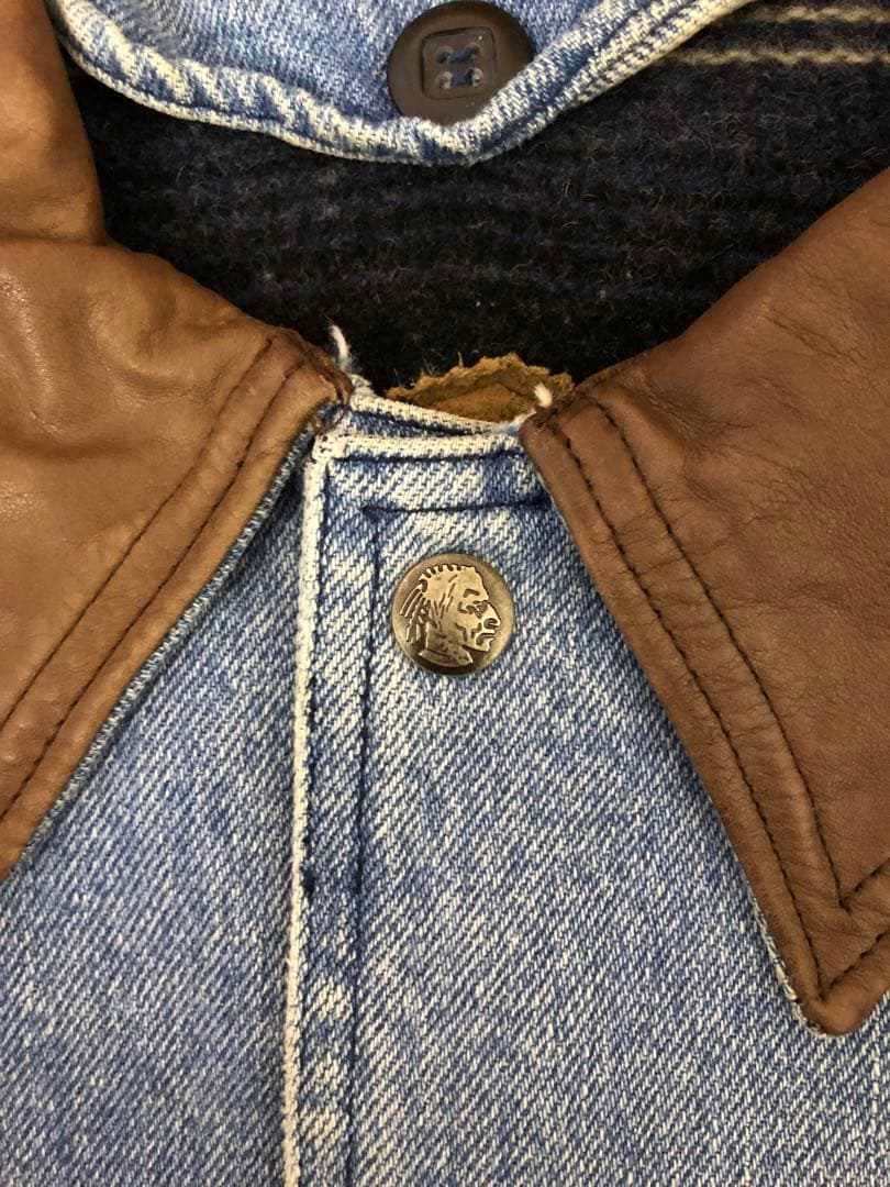 80s Woolrich デニムカバーオール L ウールリッチ ライナー付き