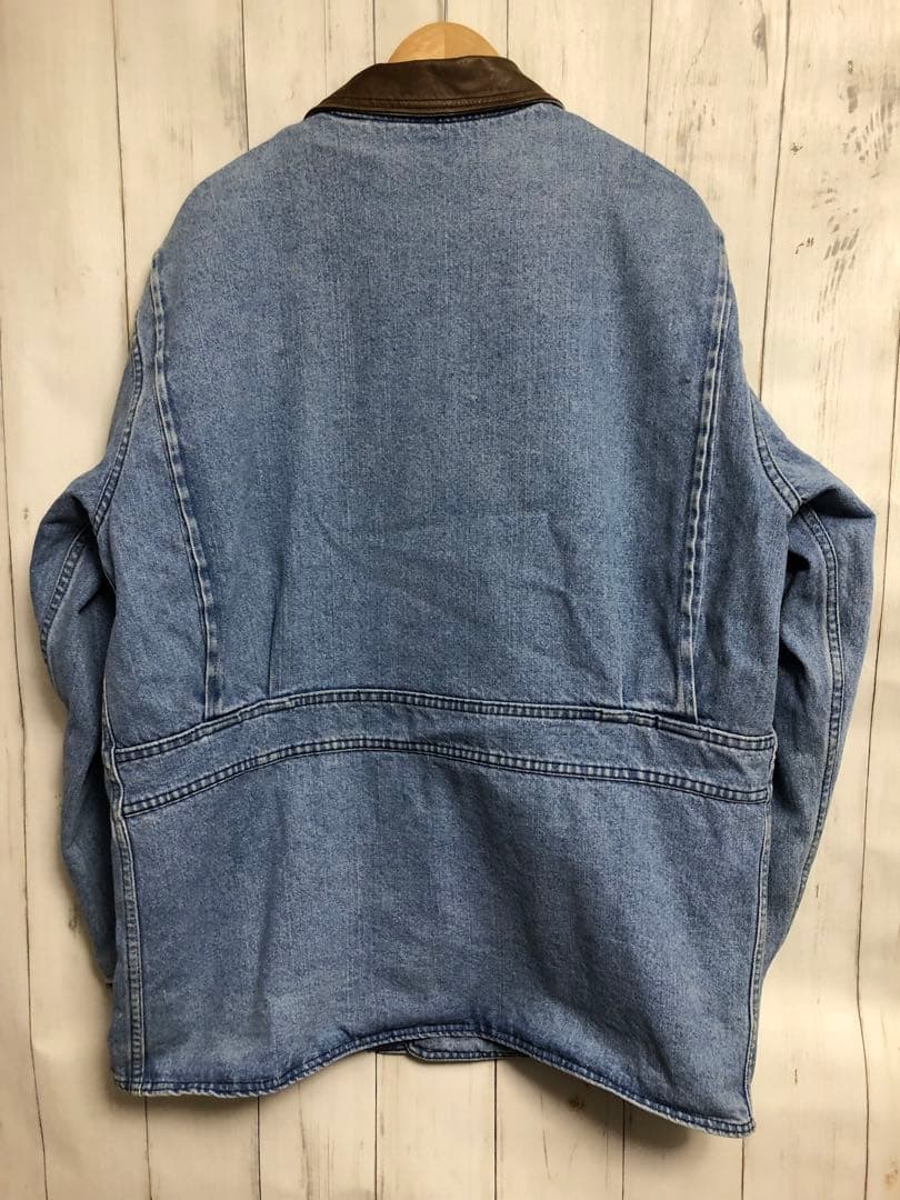 80s Woolrich デニムカバーオール L ウールリッチ ライナー付き