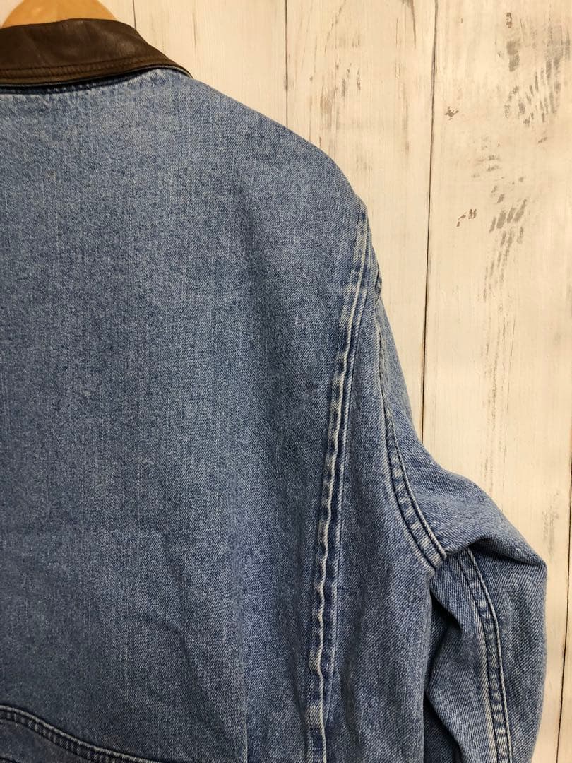 80s Woolrich デニムカバーオール L ウールリッチ ライナー付き