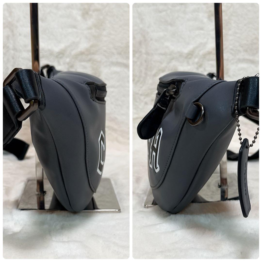 極美品✨ コーチ ウォーレン ベルト バッグ ウエストバッグ レザー グレー