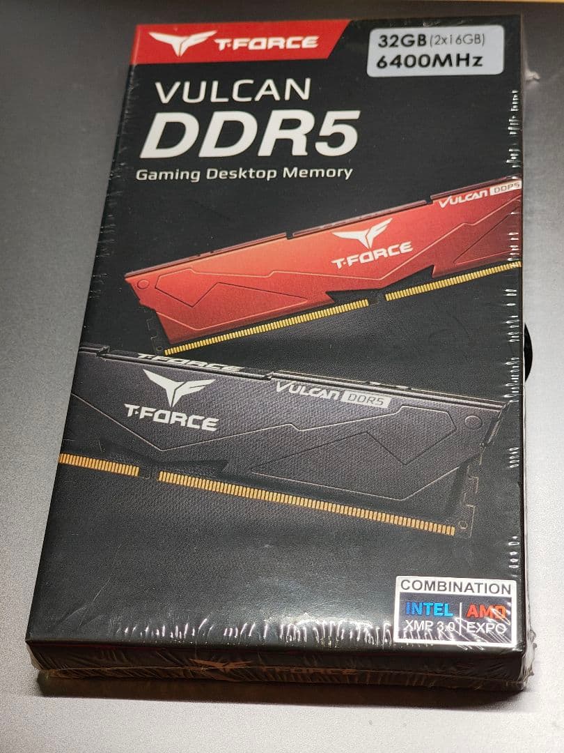 【新品未開封】T-FORCE DDR5 32GB(2x16GB) 6400MHz