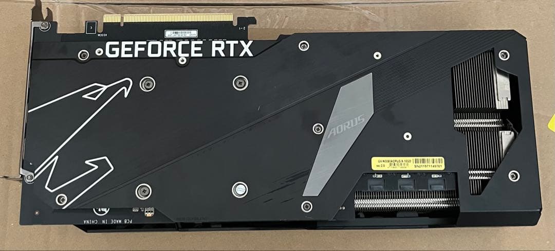 グラフィックボード・グラボ・ビデオカード GIGABYTE AORUS NVIDIA GeForce RTX3080