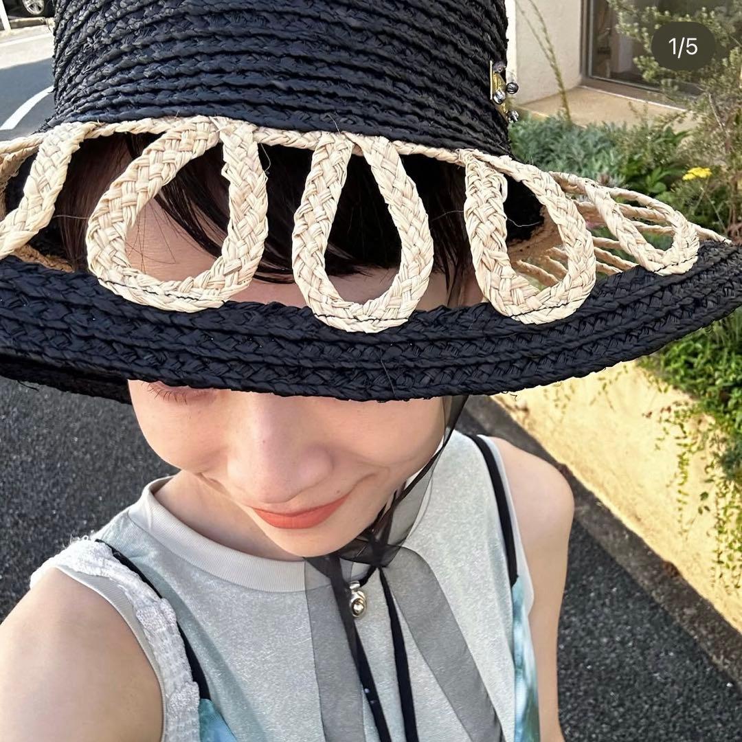 バライロノボウシ タカハシマイさん着用 麦わら帽子　今月末まで出品