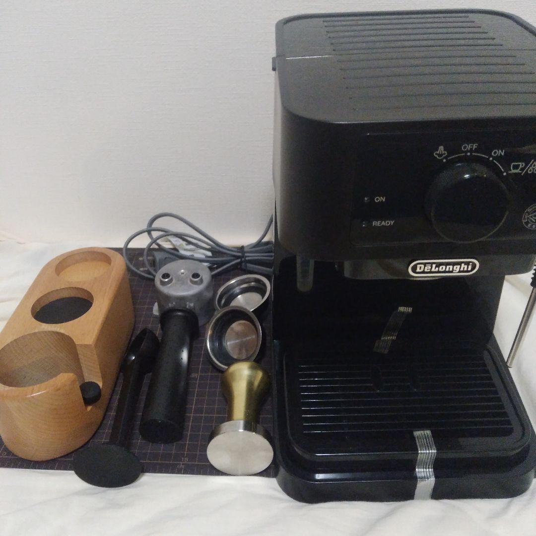 デロンギ エスプレッソ スティローザー EC235J-BK タンパー+タンパー台