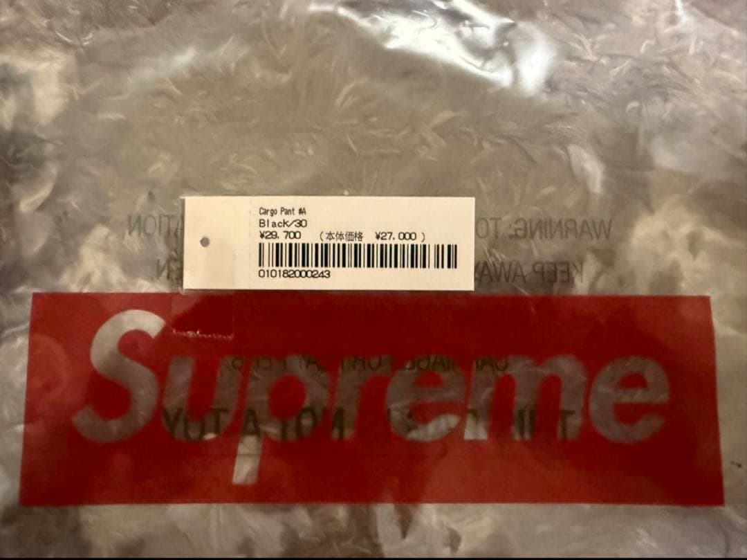 パンツ Supreme Cargo Pant Black 30 22FW