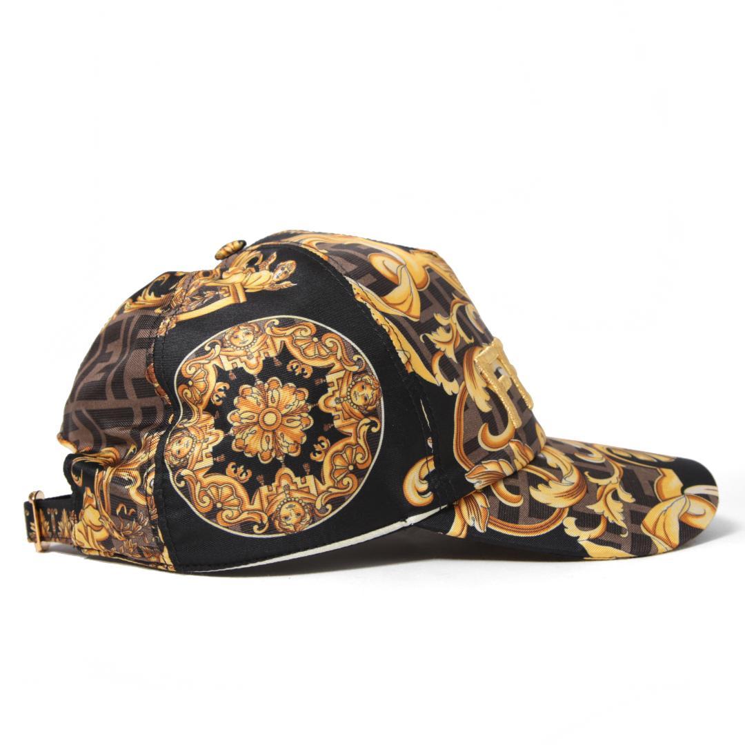 FENDACE マルチカラー シルク キャップ フェンディ x ヴェルサーチ