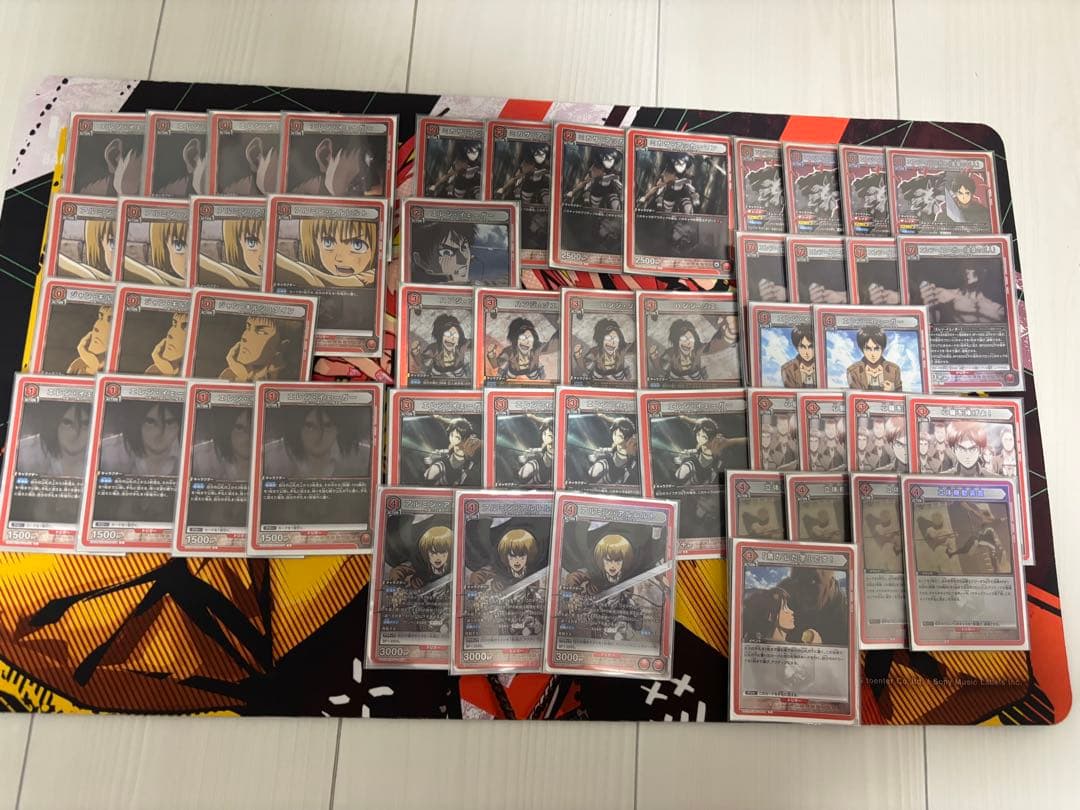 ユニオンアリーナ 進撃の巨人 8エレン 構築済みデッキ 調整パーツ付き プロモ