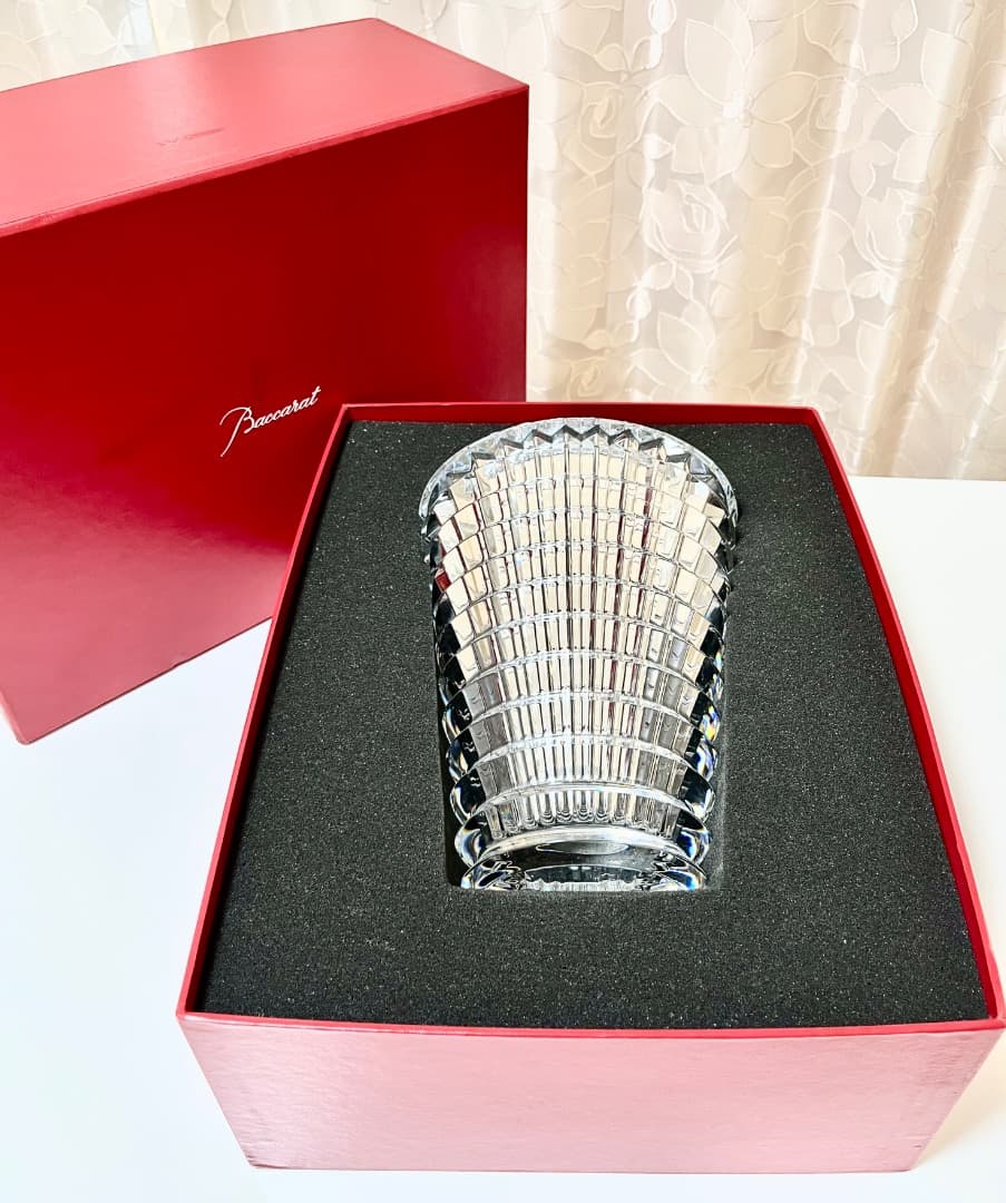 【美品】バカラ☆花瓶　アイ　フラワーベース　M　クリスタル　2025＊８