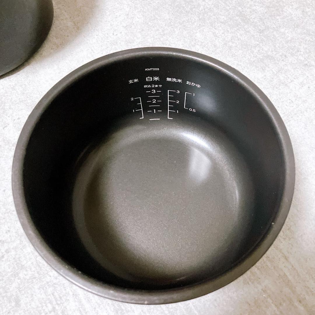 バルミューダ The Gohan K03A-WH 電気炊飯器 3合炊き ホワイト