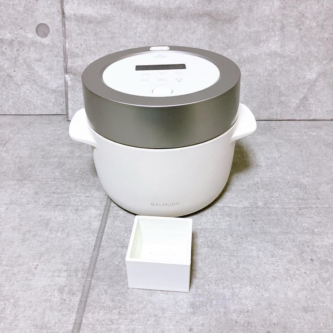 バルミューダ The Gohan K03A-WH 電気炊飯器 3合炊き ホワイト