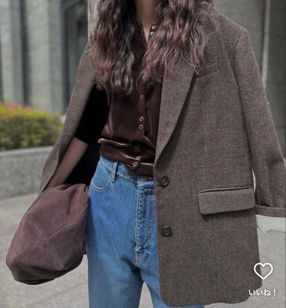 ETRE TOKYO チェックツィードテーラージャケット