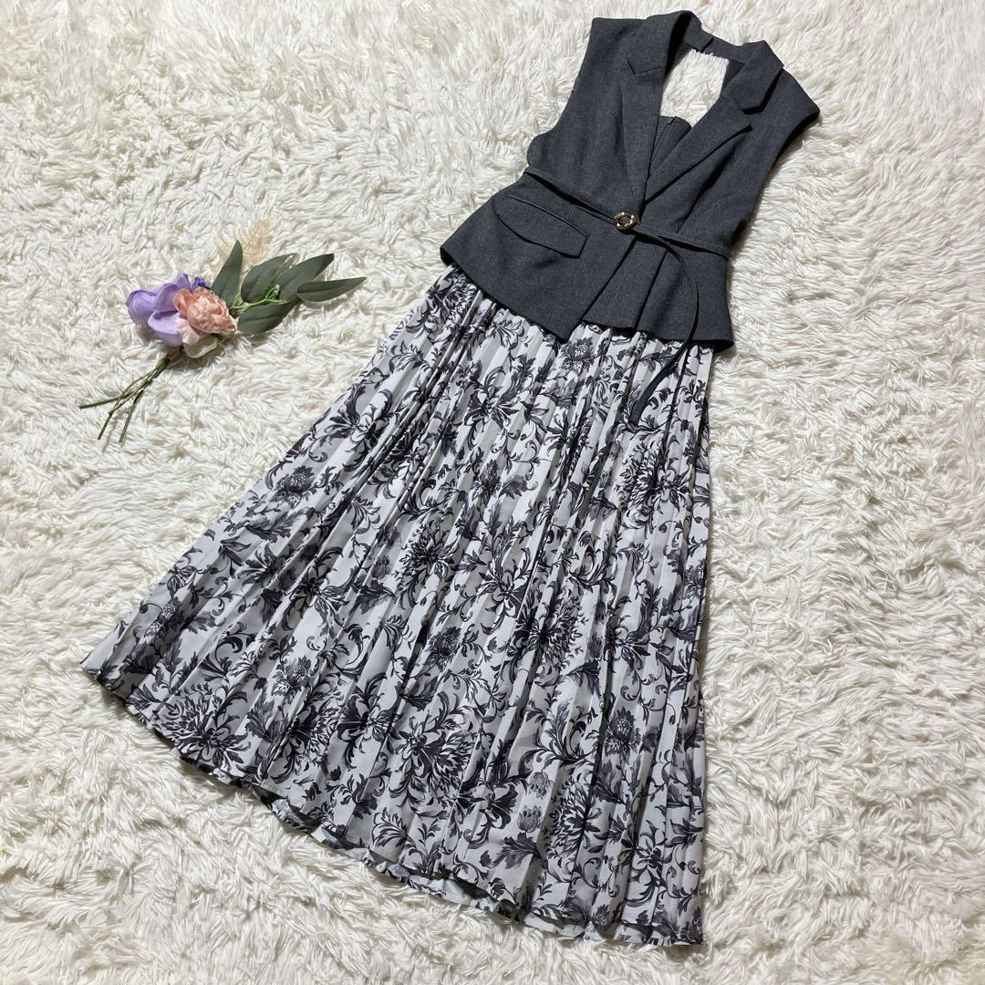 美品【SNIDEL】スナイデル　ジレディティールジャンスカ　九州限定カラー　S