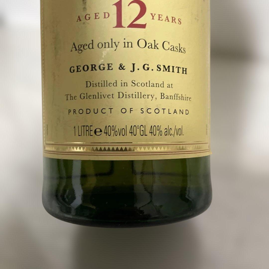 THE GLENLIVET 12年 シングルモルトウイスキー 1000ml