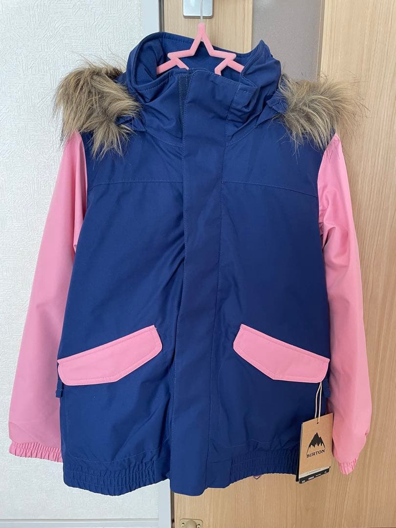 Burton バートン 子ども用 スキーウェア M 上下セット ネイビー/ピンク