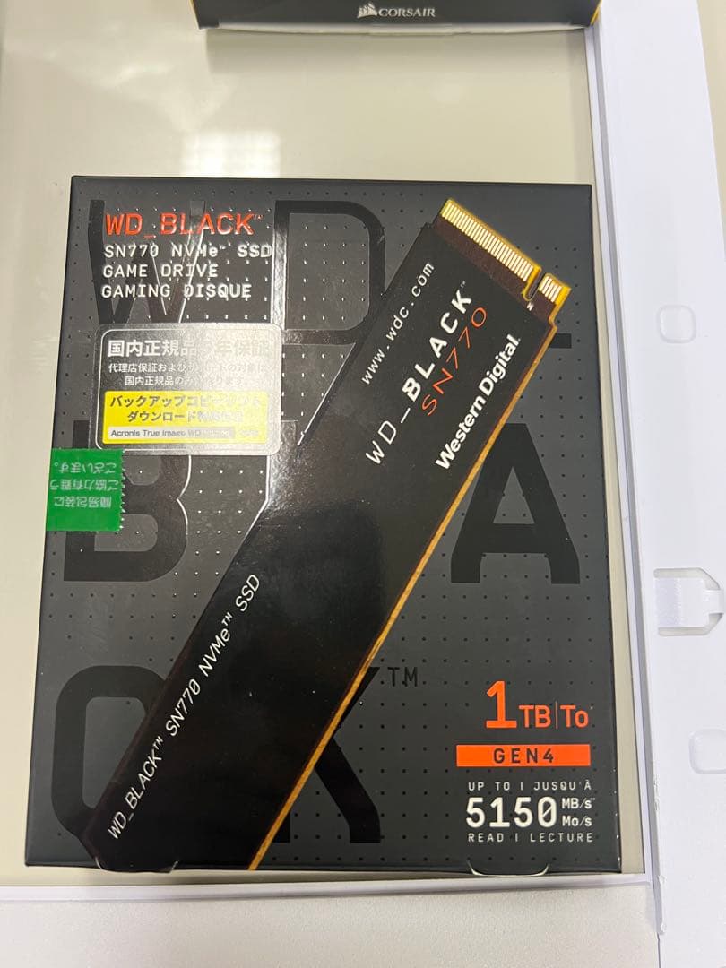 内蔵型SSD WD_BLACK SN770 1TB M.2 NVMe SSD