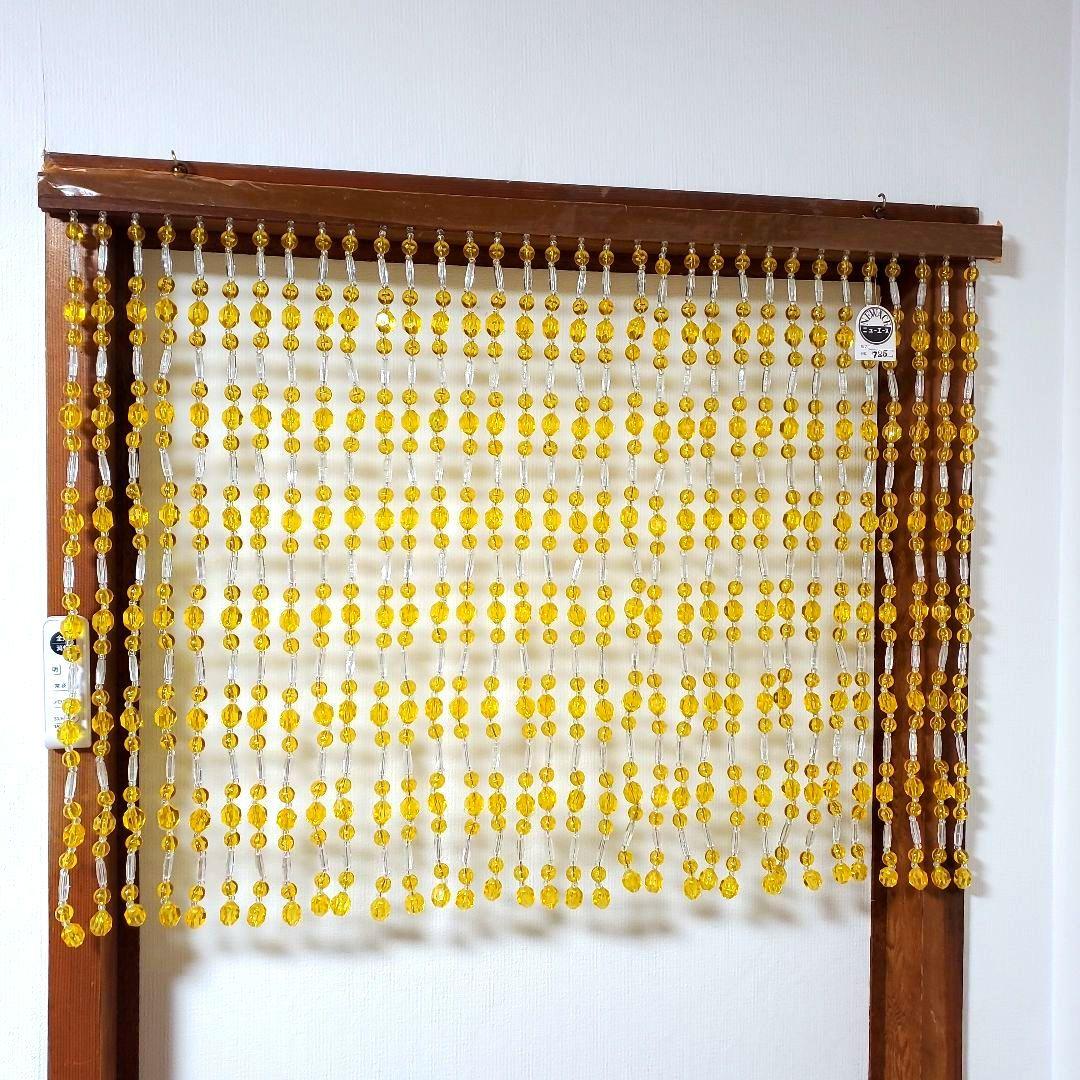 レトロポップ　珠暖簾　のれん　ビーズ暖簾　ビーズカーテン　箱付き