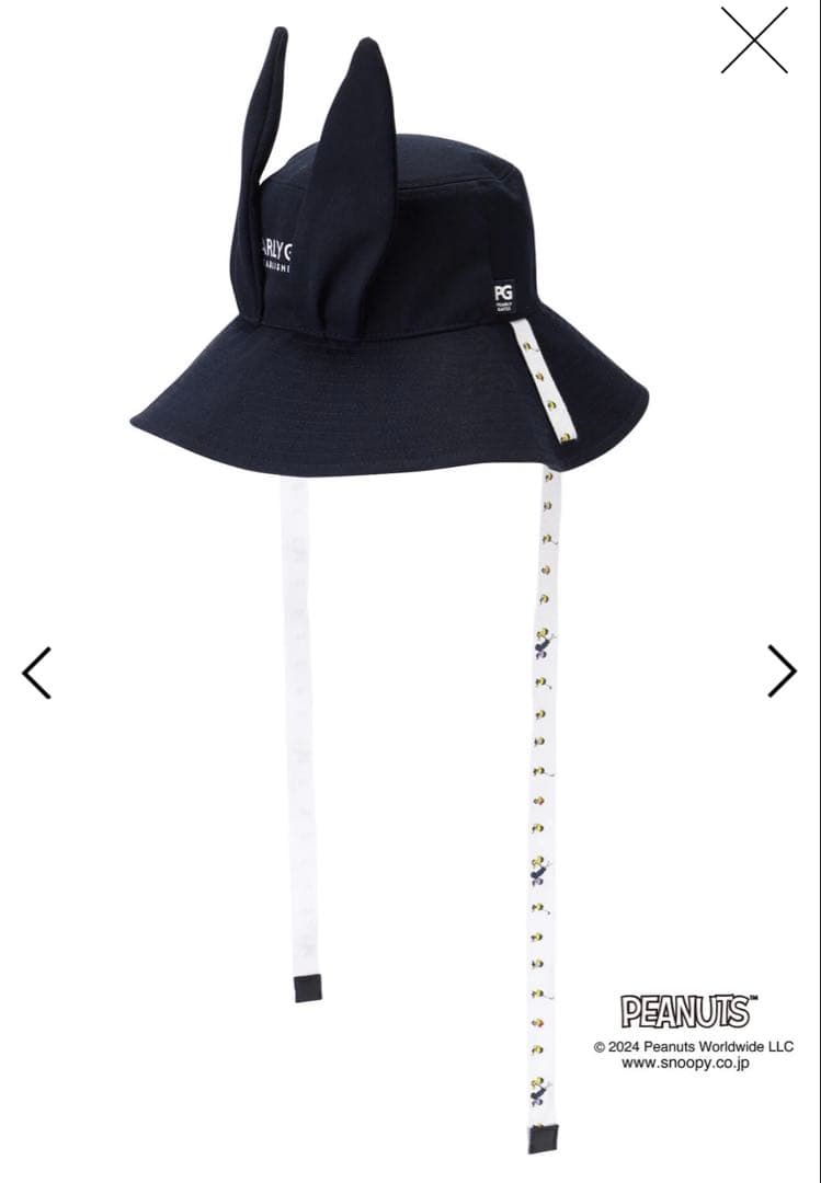 パーリーゲイツ／ SNOOPY 耳付きハット ＜ネイビー＞ ユニセックス