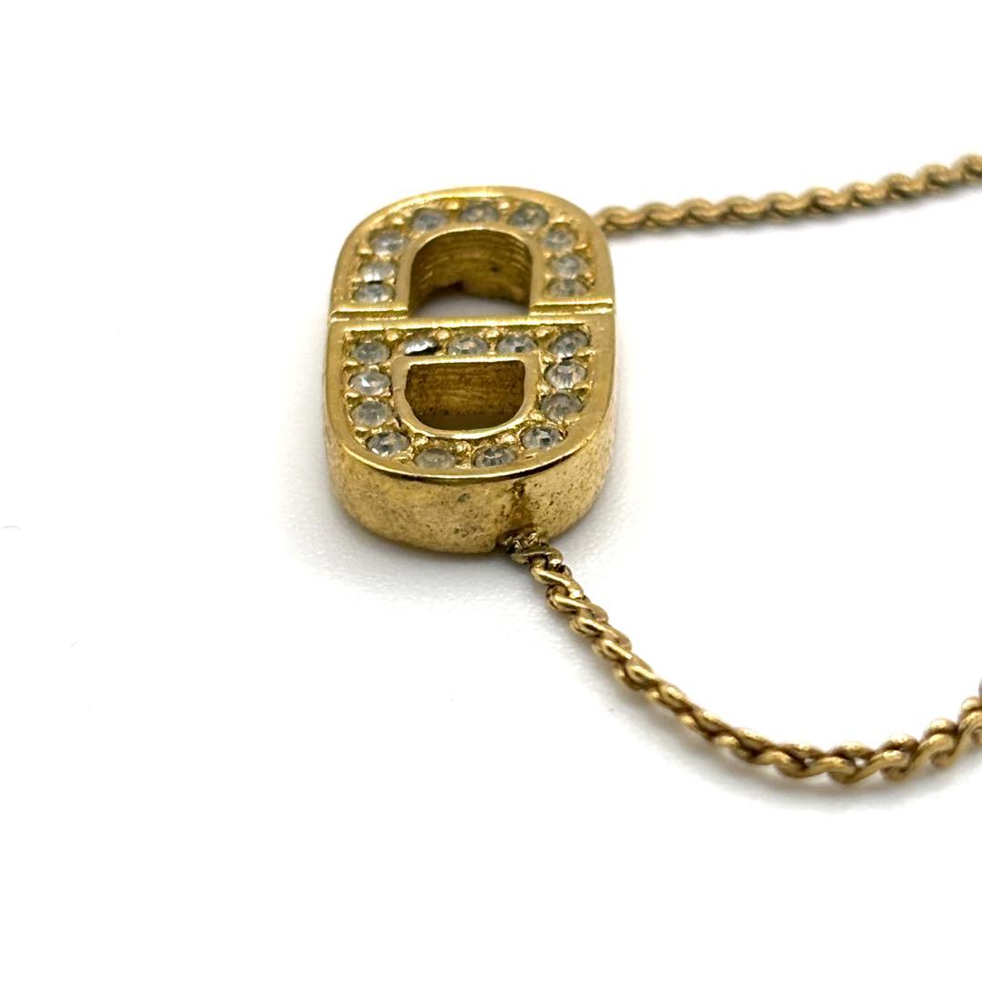 Christian Dior ネックレス CD ラインストーン ヴィンテージ