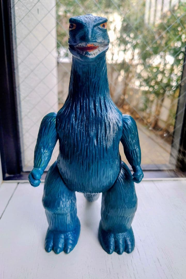 両足刻印 希少 美品 当時物 マルサン ゴジラ ブルマァク 怪獣 ソフビ 東宝