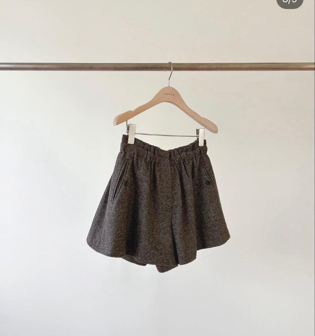 パンツ Ounce check hull bandding short pants