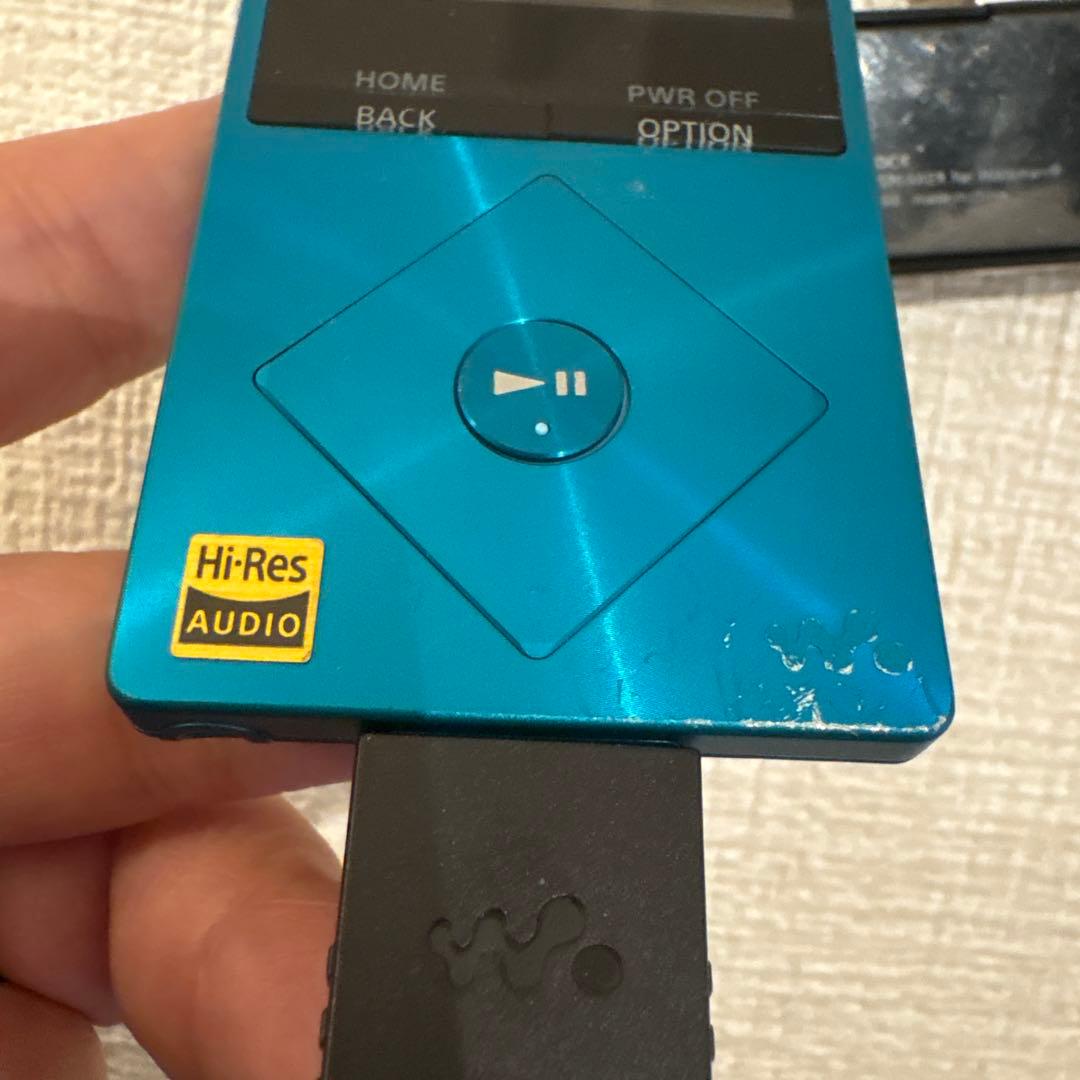 SONY ウォークマン ハイレゾ対応 青色 本体 充電ケーブル有り