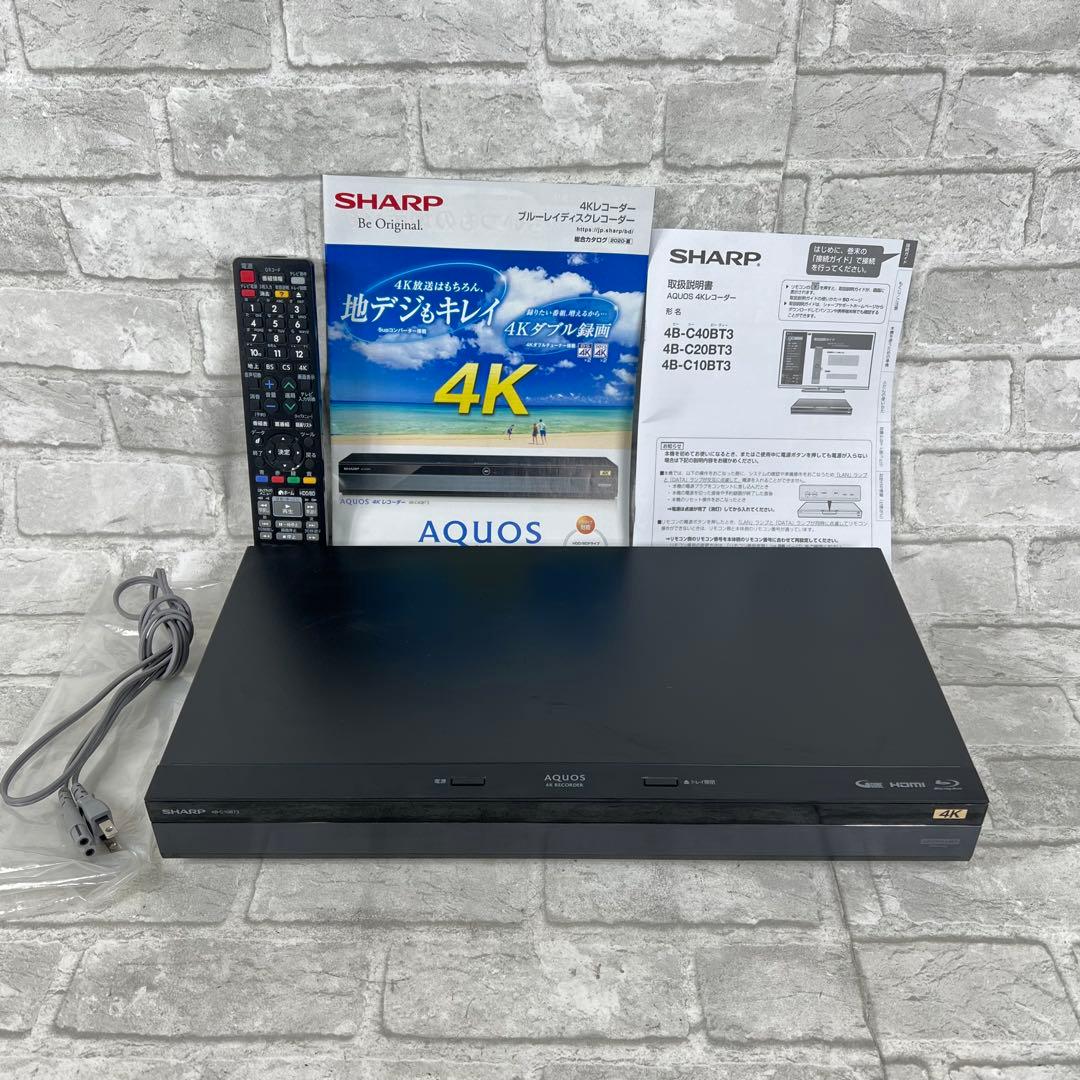 SHARP シャープ AQUOS 4B-C10BT3 ブルーレイレコーダー