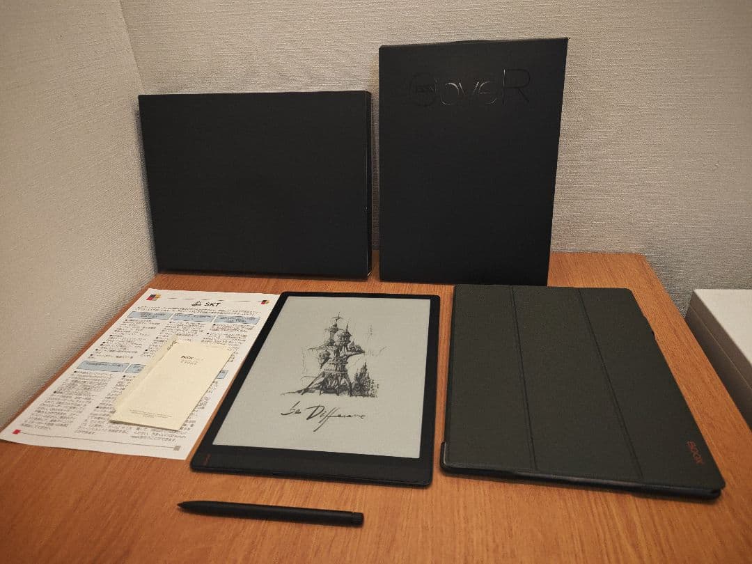 BOOX Tab X 13.3インチA4電子ペーパー、ケース付き