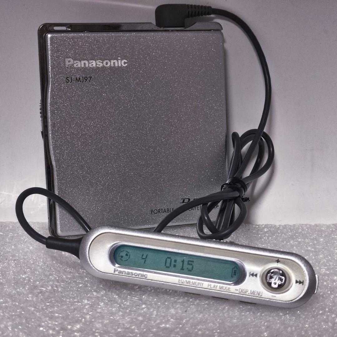 【動作OK】パナソニック ポータブルMDプレーヤー SJ-MJ97 スタンド付