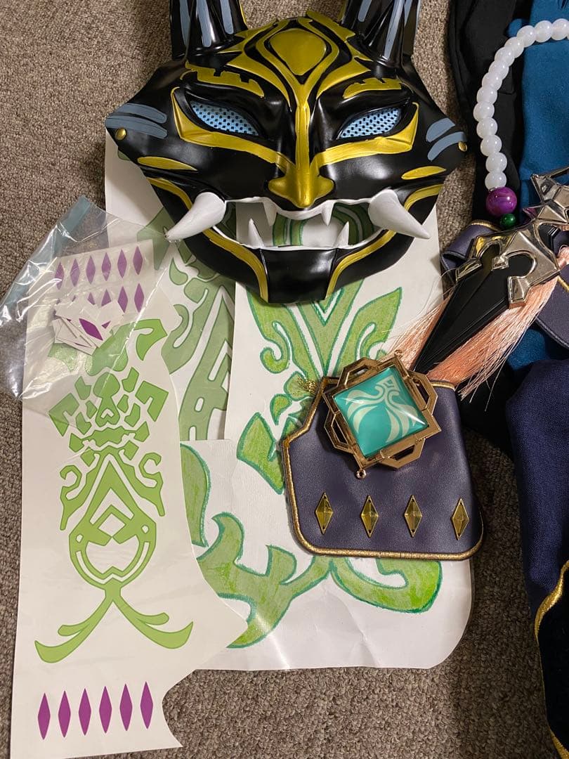 原神 魈 コスプレ Lサイズ 三分妄想 フルセット