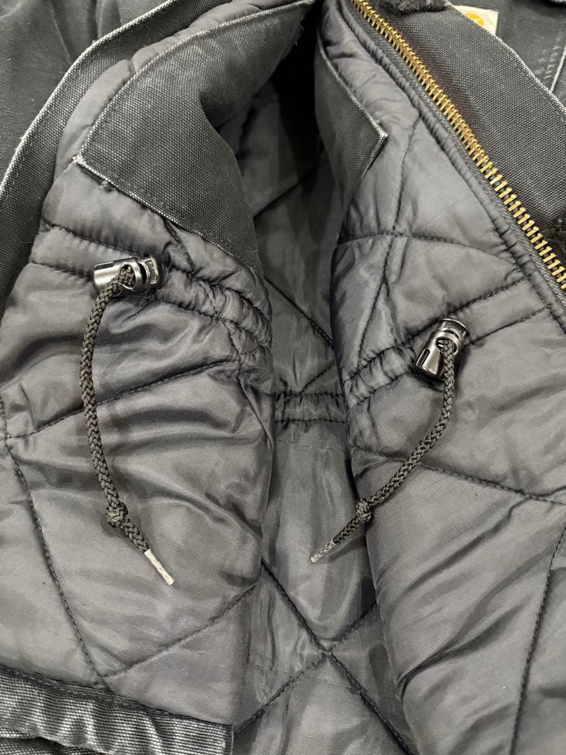 carhartt トラディショナルコート 企業 黒 サンフェード ボロ USA