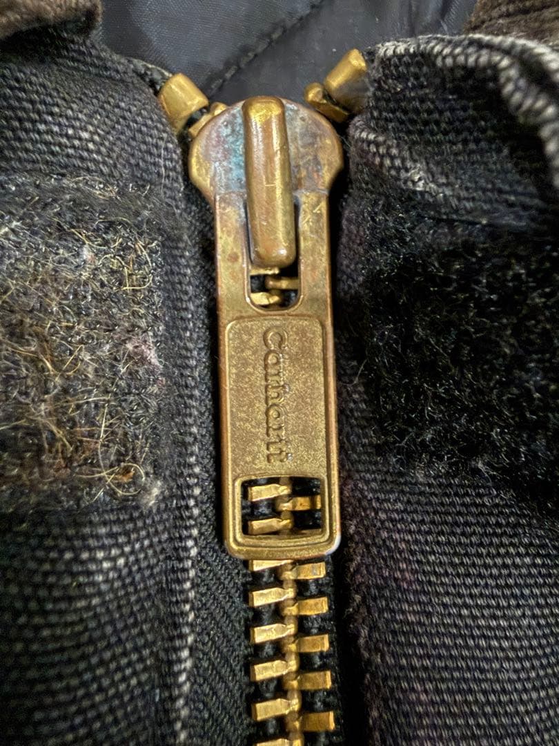 carhartt トラディショナルコート 企業 黒 サンフェード ボロ USA