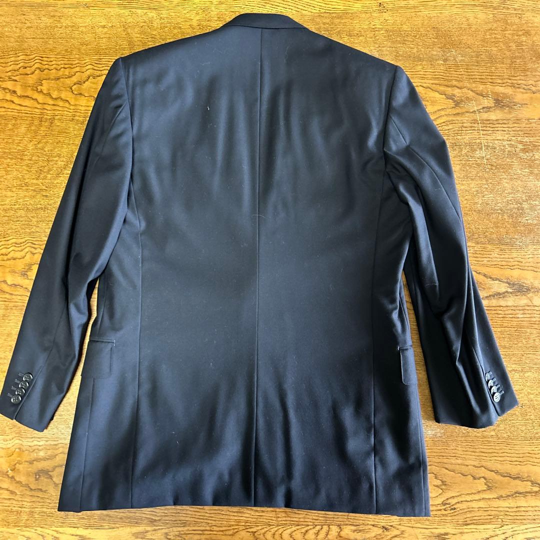 【美品】銀座壱番館 ビスポーク2P ダークネイビー ピーク1B ノーベント