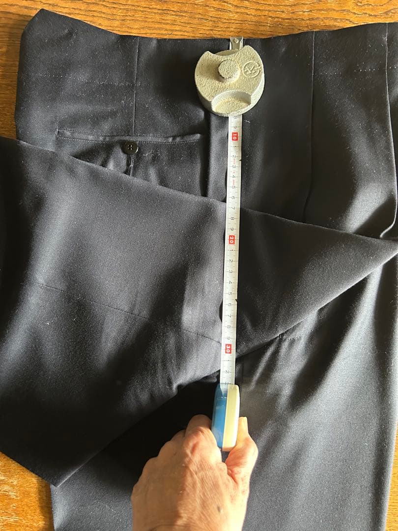 【美品】銀座壱番館 ビスポーク2P ダークネイビー ピーク1B ノーベント