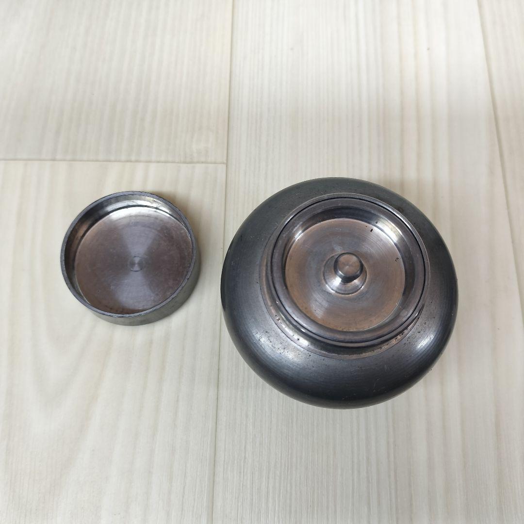 y 煎茶道具　英祥堂造　古錫　茶壷　茶心壷