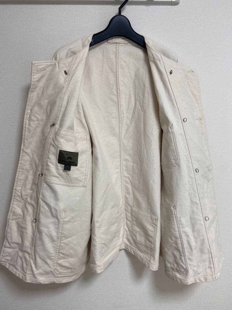 ナイジェルケーボンケーボン　ジャケット　50 モールスキン　アイボリー