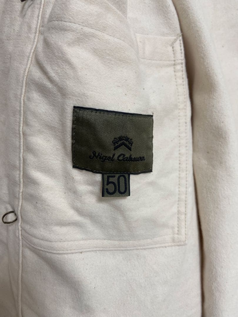 ナイジェルケーボンケーボン　ジャケット　50 モールスキン　アイボリー