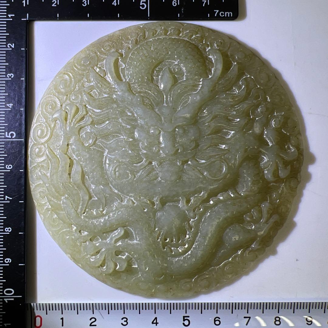 白砡　彫刻　直径約9㎝　75g 東Y7-1020☆2Fタサオ