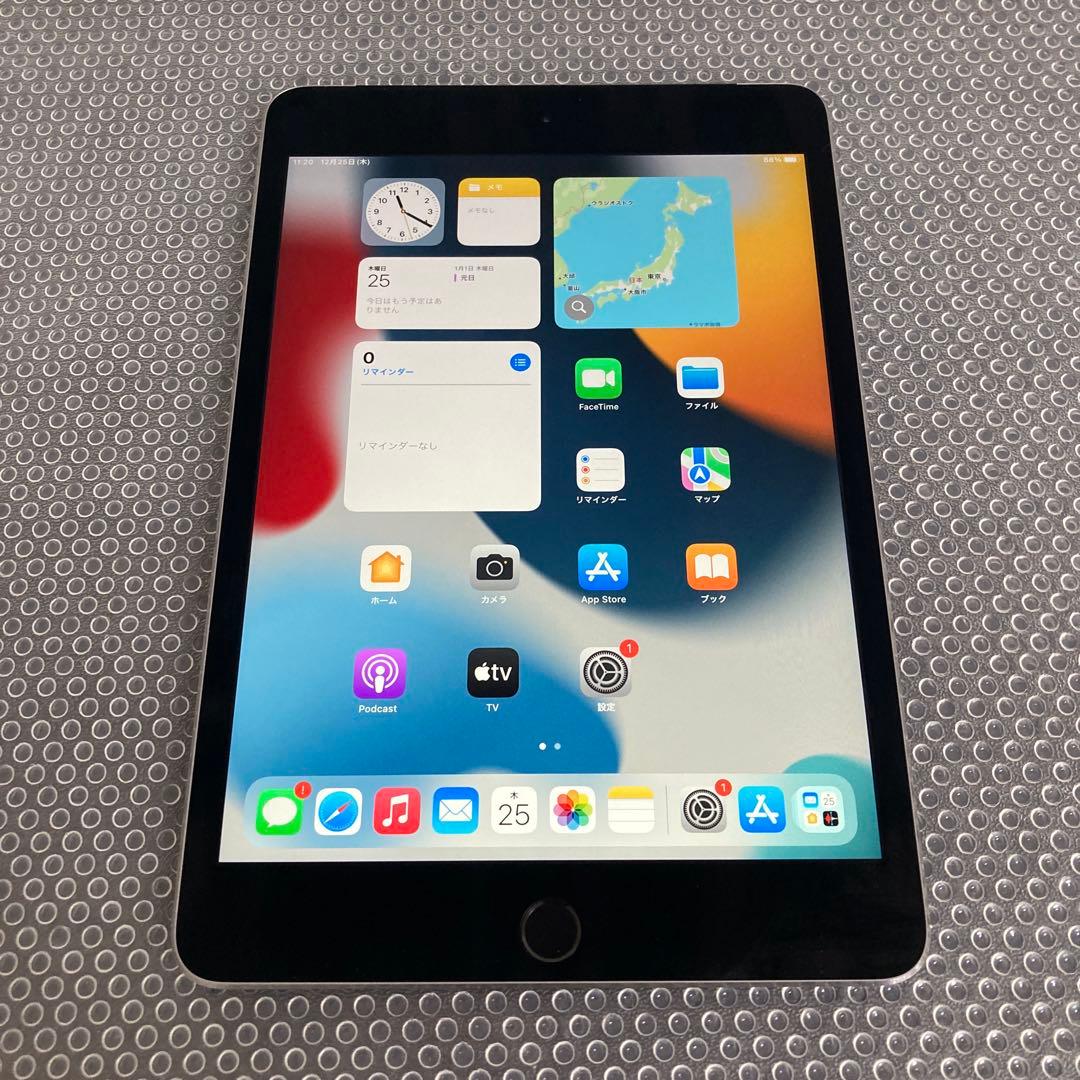 3760 美品☆電池ほぼ新品☆iPad mini4 16GB SIMフリー☆