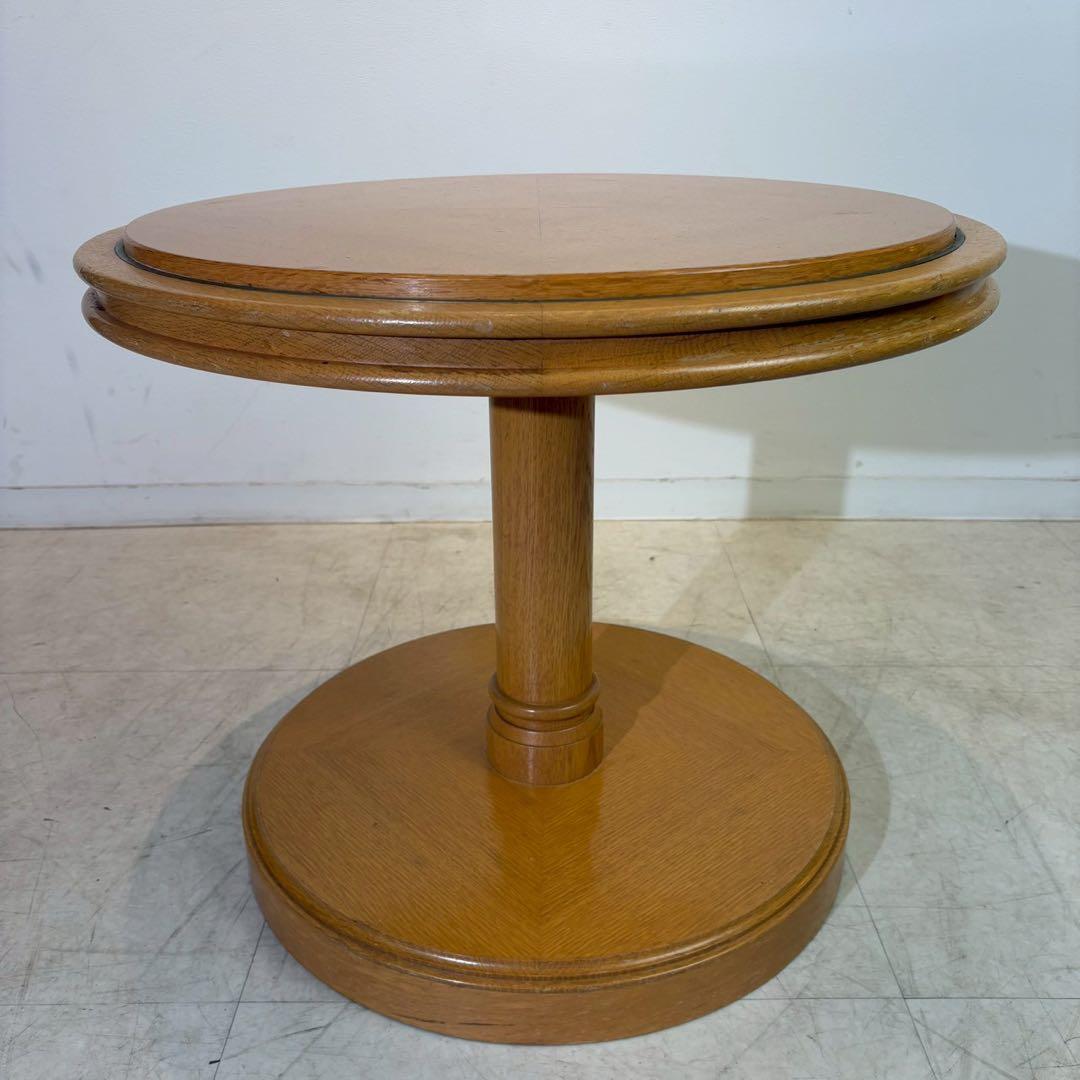 アンティーク調　コーヒーテーブル　カフェテーブル　丸テーブル　木製 2/4