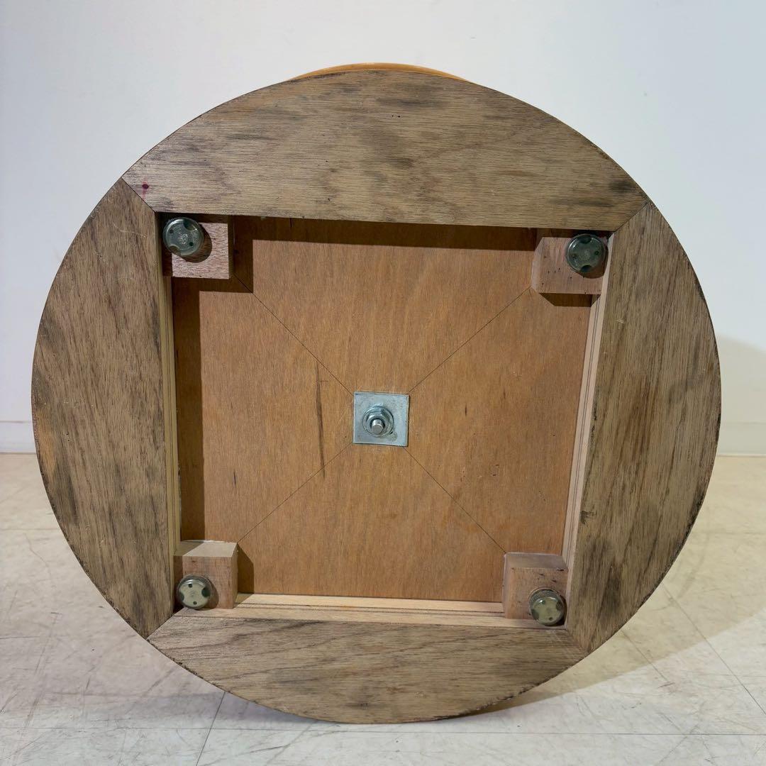 アンティーク調　コーヒーテーブル　カフェテーブル　丸テーブル　木製 2/4