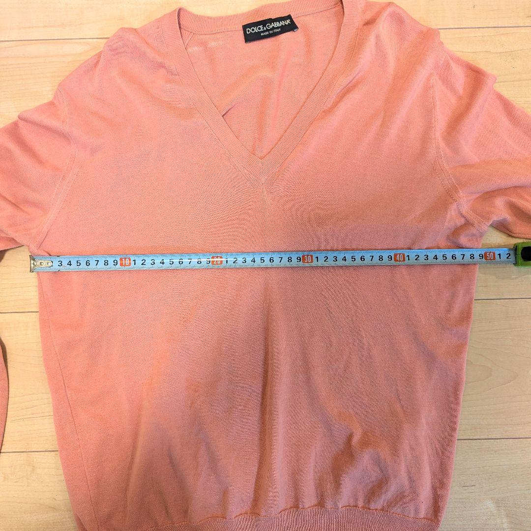 DOLCE&GABBANA ドルチェ&ガッバーナ ピンク Vネックニット