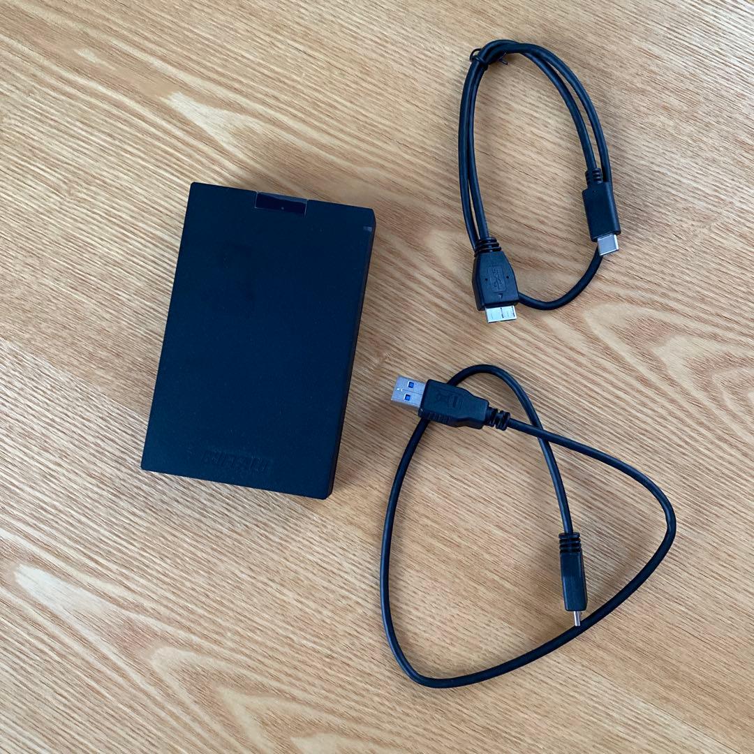 バッファロー ポータブルHDD HD-PGAC2U3-BA 2TB