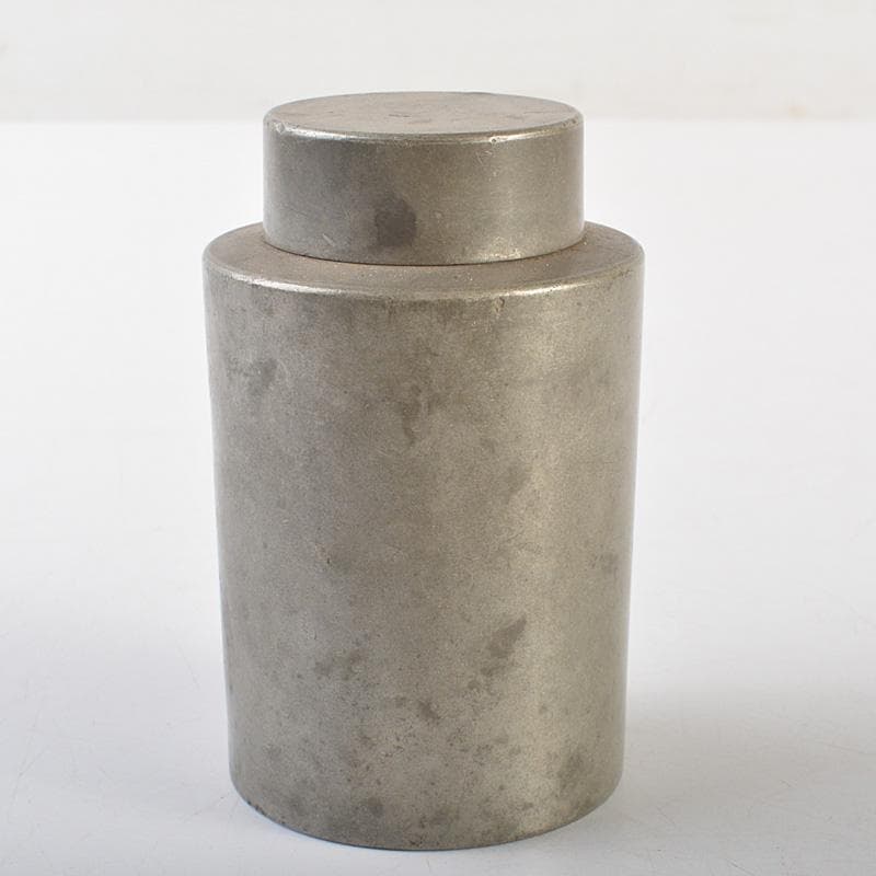Momo 煎茶道具　古錫　点銅款　茶壷　茶心壷　約187g　M　R7269