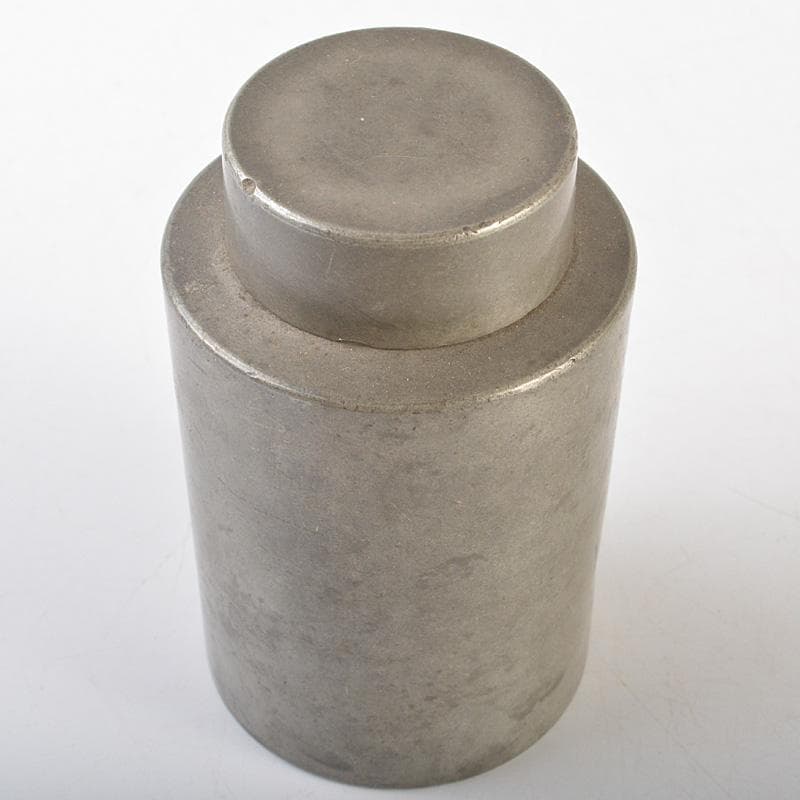 Momo 煎茶道具　古錫　点銅款　茶壷　茶心壷　約187g　M　R7269
