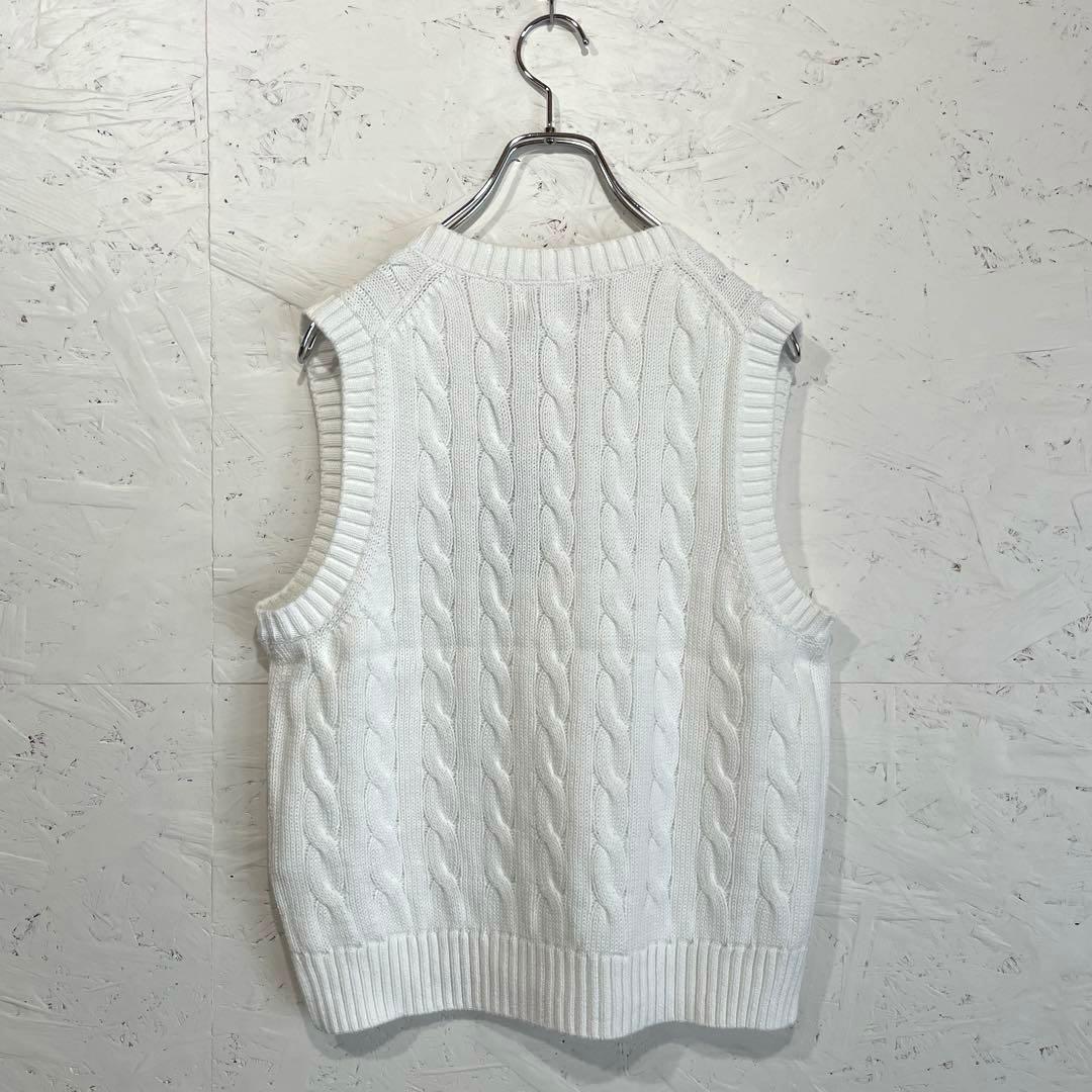 新品未使用タグ付【POLO by Ralph Lauren】ケーブルニットベスト