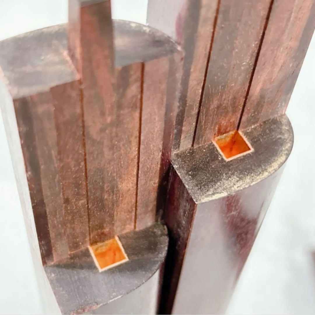 X538 三味線 本体 中棹 K9 金細 紅木 2枚溝 トチ 東さわり