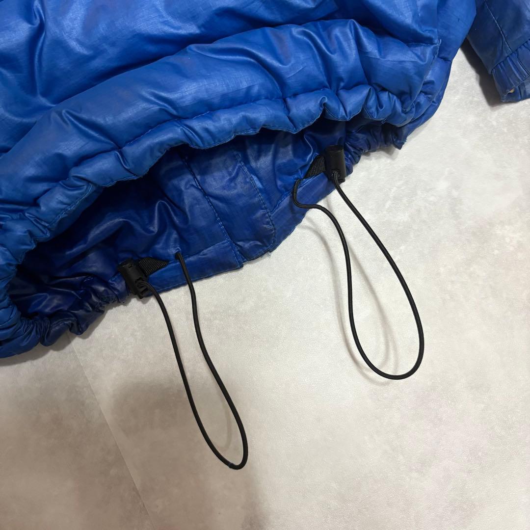 【大人気‼️】Marmot ダウンジャケット フード付き 青 ブルー Mサイズ