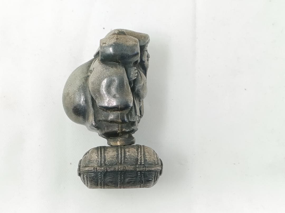 純銀製 大黒天　大黒様　約82g　高村光雲 作品原型案／原型製作者 川本吉蔵