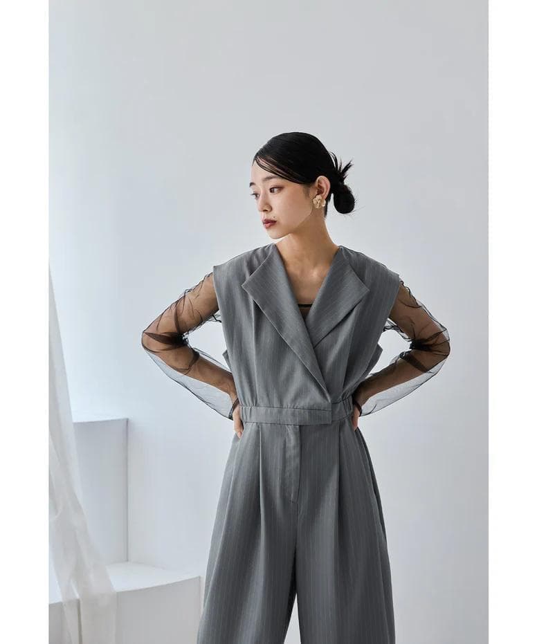 niana ニアナ スタンドアウトカラーオールインパンツ M パンツドレス