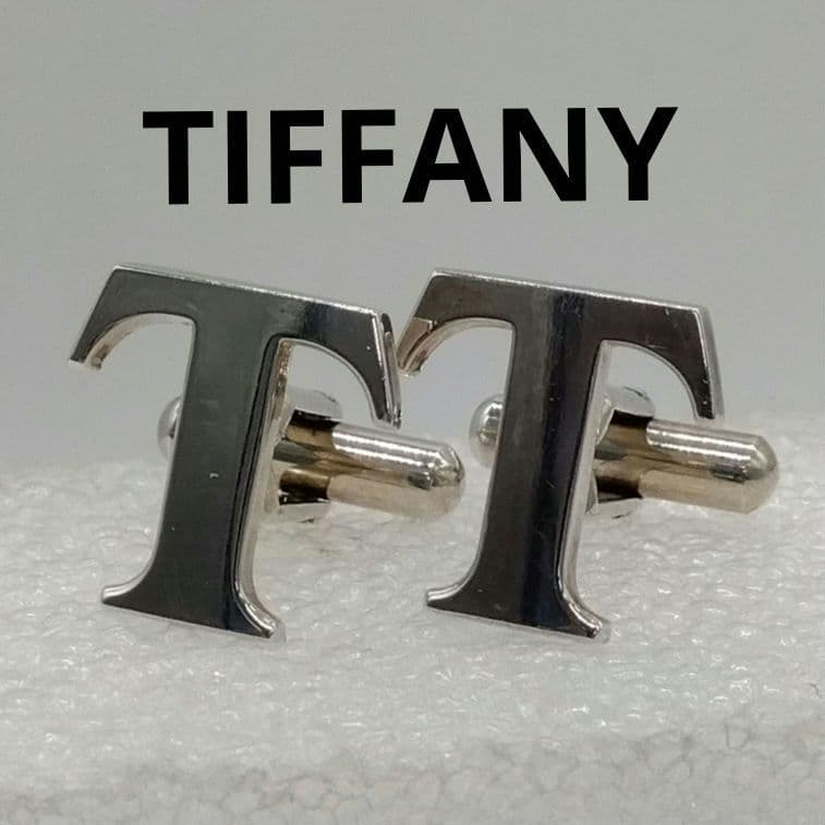 DP3 ティファニー 美品 Tロゴ カフス 925 メンズ カフリンクス